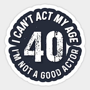 40TH BIRTHDAY Sticker